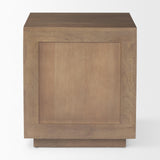 Mercana Grier Medium Brown Wood w/ Cane End Table