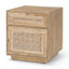 Mercana Grier Light Brown Wood w/ Cane Accent Table