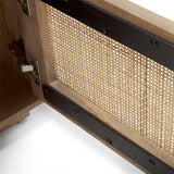 Mercana Grier Light Brown Wood w/ Cane End Table
