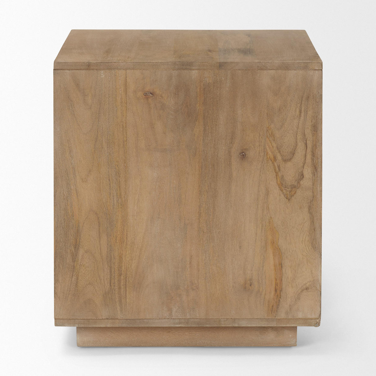 Mercana Grier Light Brown Wood w/ Cane End Table