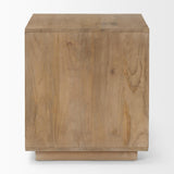 Mercana Grier Light Brown Wood w/ Cane End Table