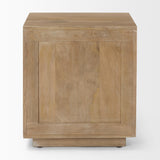 Mercana Grier Light Brown Wood w/ Cane End Table
