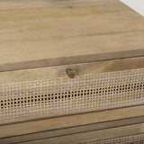 Mercana Grier Light Brown Wood w/ Cane End Table