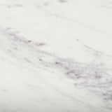 Mercana Amika White Marble Top Black Metal Base Kitchen Island