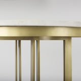 Mercana Tanner Marble & Gold Metal Bistro Table