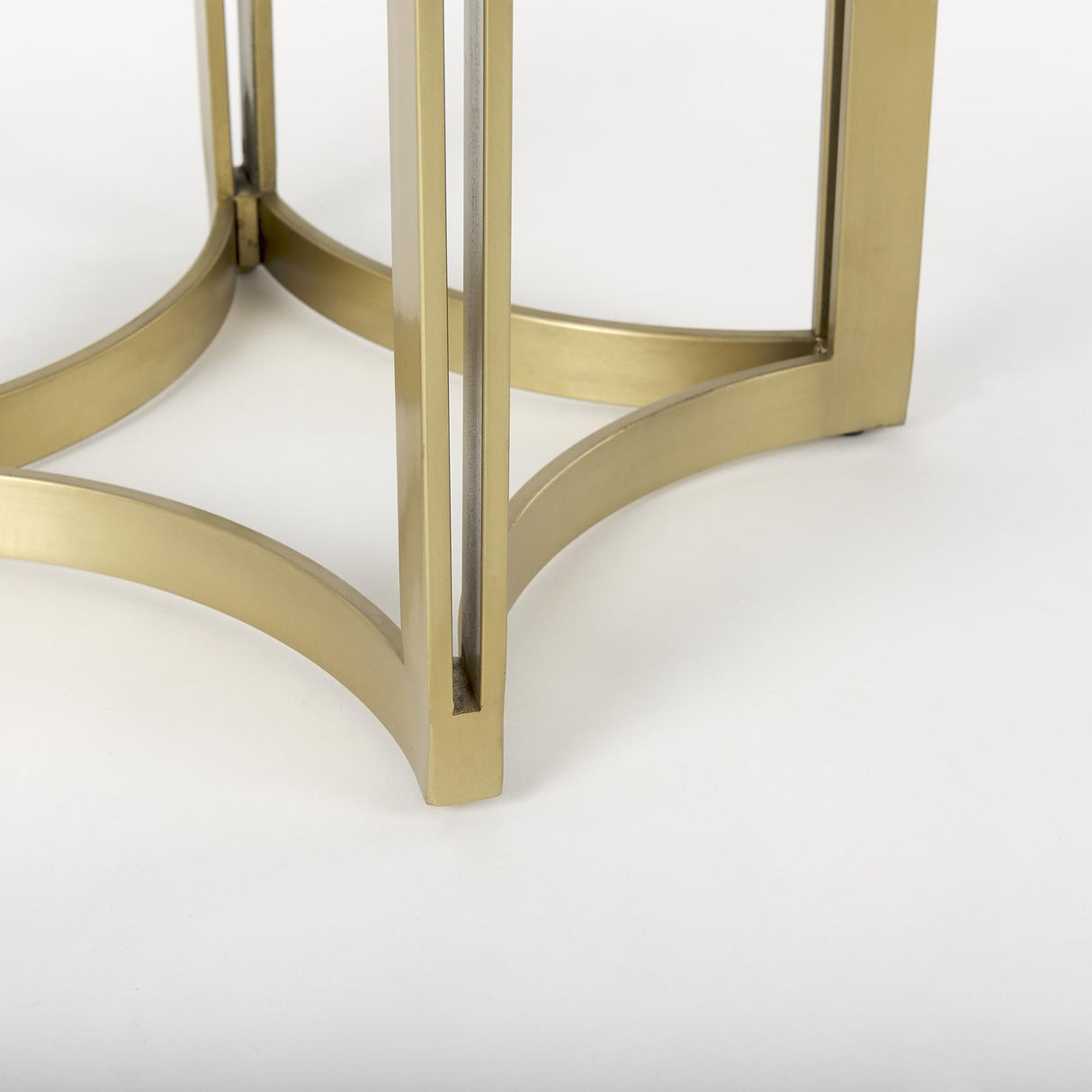 Mercana Tanner Marble & Gold Metal Bistro Table