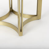 Mercana Tanner Marble & Gold Metal Bistro Table