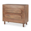 Mercana Astrid 36L x 17W x 30.3H Medium Brown Solid Wood 3 Drawer Cabinet