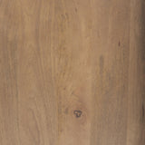 Mercana Astrid 36L x 17W x 30.3H Medium Brown Solid Wood 3 Drawer Cabinet