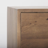 Mercana Astrid 71L x 17W x 30.3H Medium Brown Solid Wood 6 Drawer Sideboard