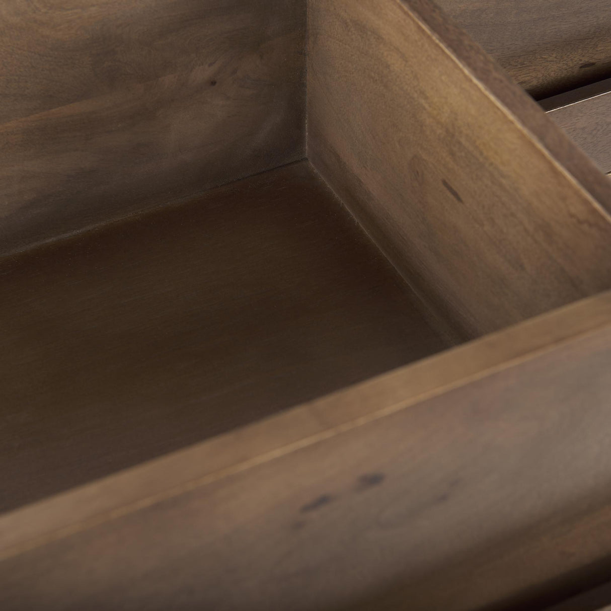 Mercana Astrid 71L x 17W x 30.3H Medium Brown Solid Wood 6 Drawer Sideboard