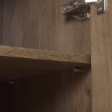 Mercana Astrid 36.0L x 17.0W x 70.0H Medium Brown Solid Wood Armoire