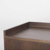 Mercana Lillie Medium Brown Wood 4 Door Tray Top Sideboard