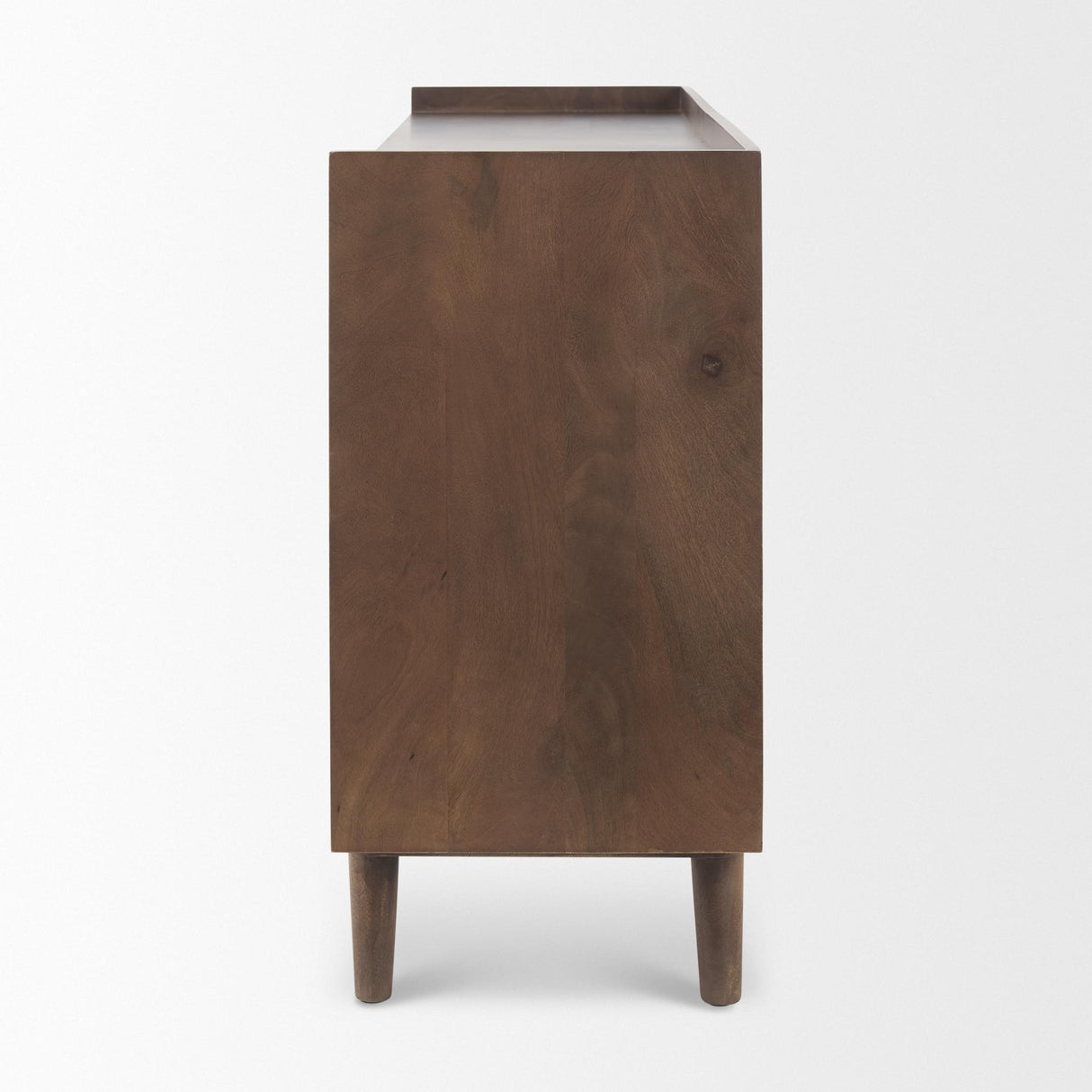 Mercana Lillie Medium Brown Wood 4 Door Tray Top Sideboard