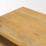 Mercana Alanna 22.0L x 15.0W x 22.0H Set of 2 Brown Wood Nesting Accent Tables