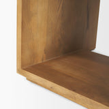 Mercana Alanna 22.0L x 15.0W x 22.0H Set of 2 Brown Wood Nesting Accent Tables