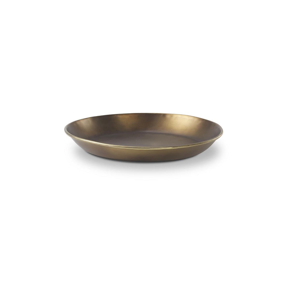Mercana Eagan 16.0L x 16.0W x 1.5H Brass Aluminium Tray Small