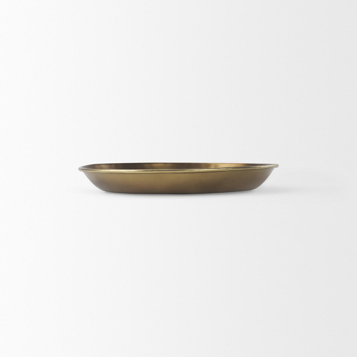 Mercana Eagan 16.0L x 16.0W x 1.5H Brass Aluminium Tray Small