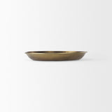 Mercana Eagan 16.0L x 16.0W x 1.5H Brass Aluminium Tray Small