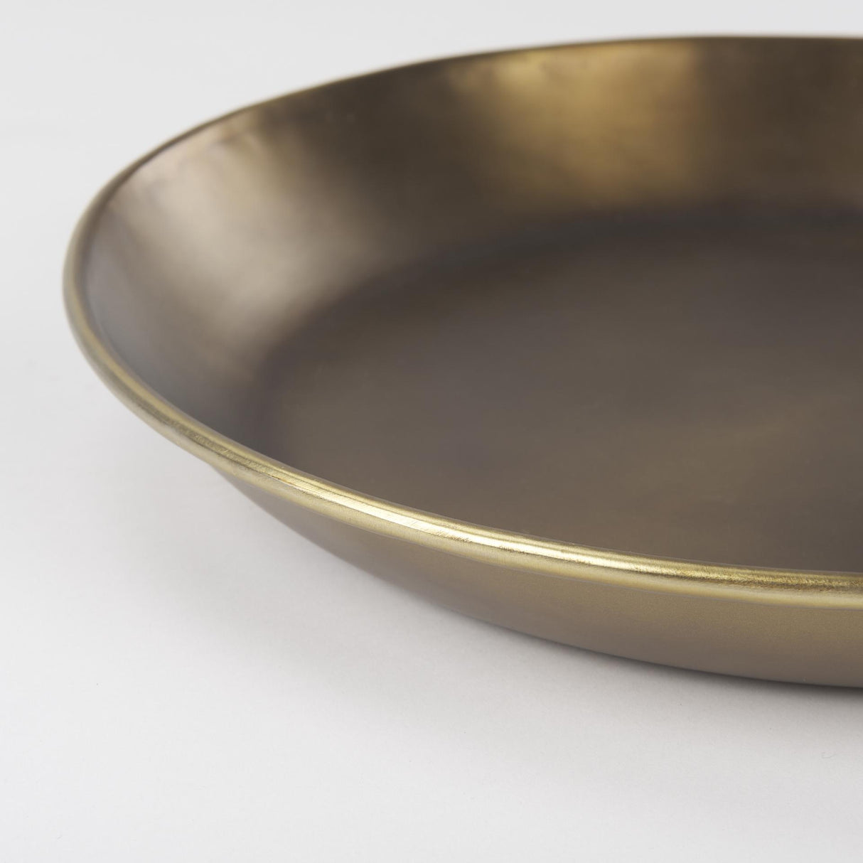 Mercana Eagan 16.0L x 16.0W x 1.5H Brass Aluminium Tray Small