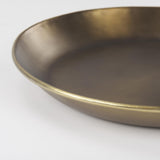 Mercana Eagan 16.0L x 16.0W x 1.5H Brass Aluminium Tray Small