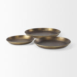 Mercana Eagan 16.0L x 16.0W x 1.5H Brass Aluminium Tray Small