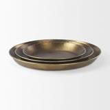 Mercana Eagan 20.0L x 20.0W x 1.8H Brass Aluminium Tray Medium