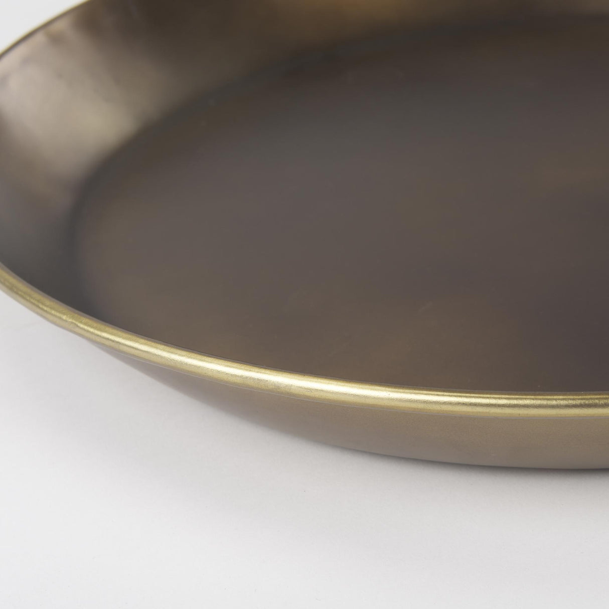 Mercana Eagan 20.0L x 20.0W x 1.8H Brass Aluminium Tray Medium