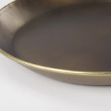 Mercana Eagan 20.0L x 20.0W x 1.8H Brass Aluminium Tray Medium