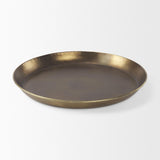 Mercana Eagan 24.0L x 24.0W x 2.0H Brass Aluminium Tray Large