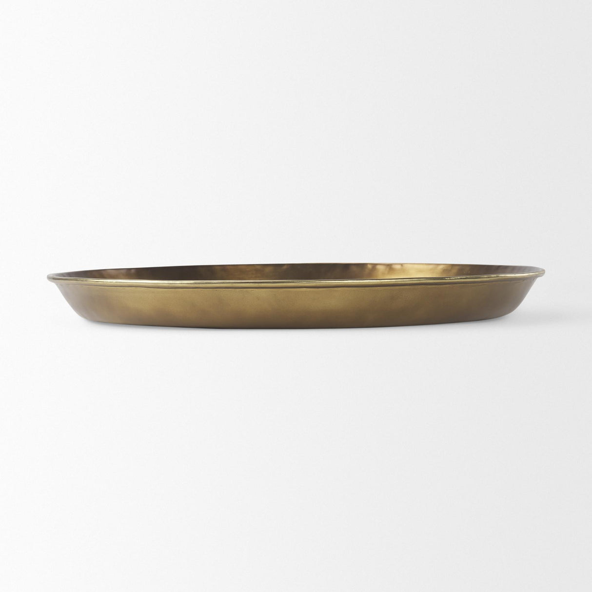 Mercana Eagan 24.0L x 24.0W x 2.0H Brass Aluminium Tray Large