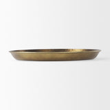 Mercana Eagan 24.0L x 24.0W x 2.0H Brass Aluminium Tray Large