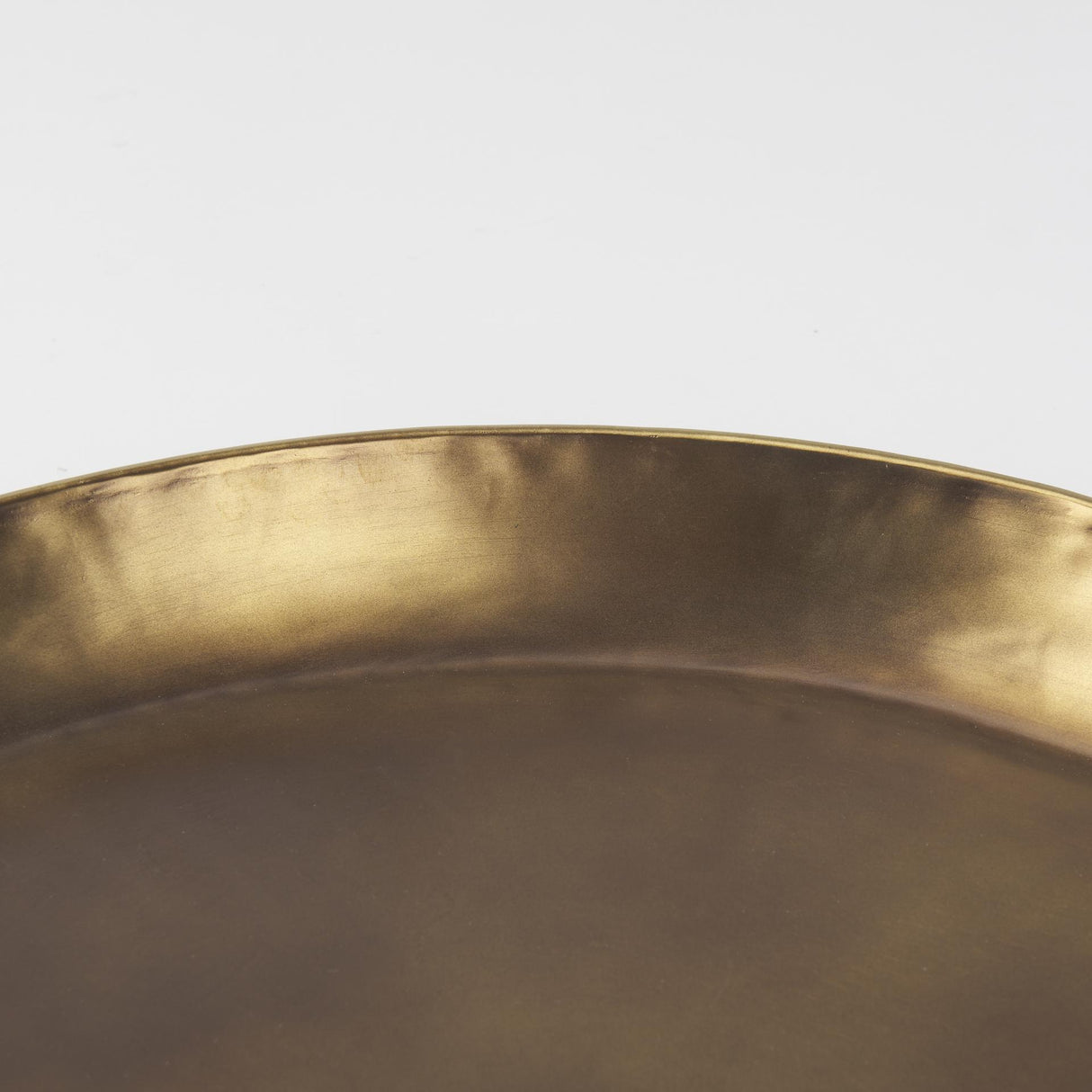 Mercana Eagan 24.0L x 24.0W x 2.0H Brass Aluminium Tray Large