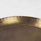 Mercana Eagan 24.0L x 24.0W x 2.0H Brass Aluminium Tray Large