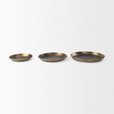 Mercana Eagan 24.0L x 24.0W x 2.0H Brass Aluminium Tray Large