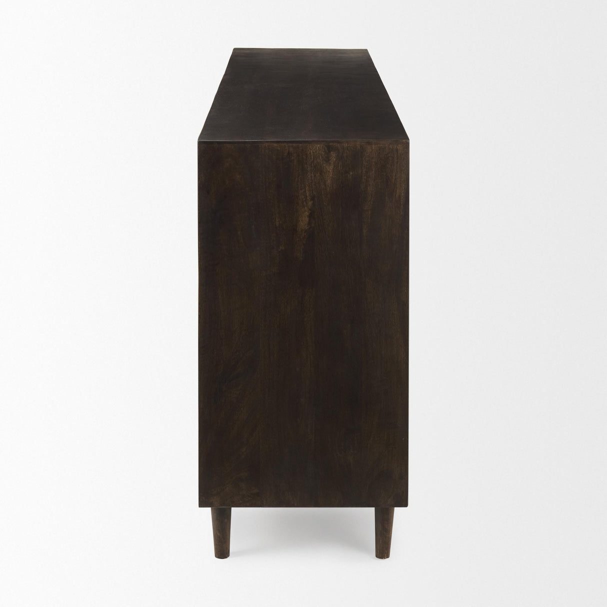 Mercana Tucker Dark Brown w/ Carved Arch Pattern 4 Door Sideboard