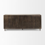 Mercana Tucker Dark Brown w/ Carved Arch Pattern 4 Door Sideboard