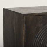 Mercana Tucker Dark Brown w/ Carved Arch Pattern 4 Door Sideboard