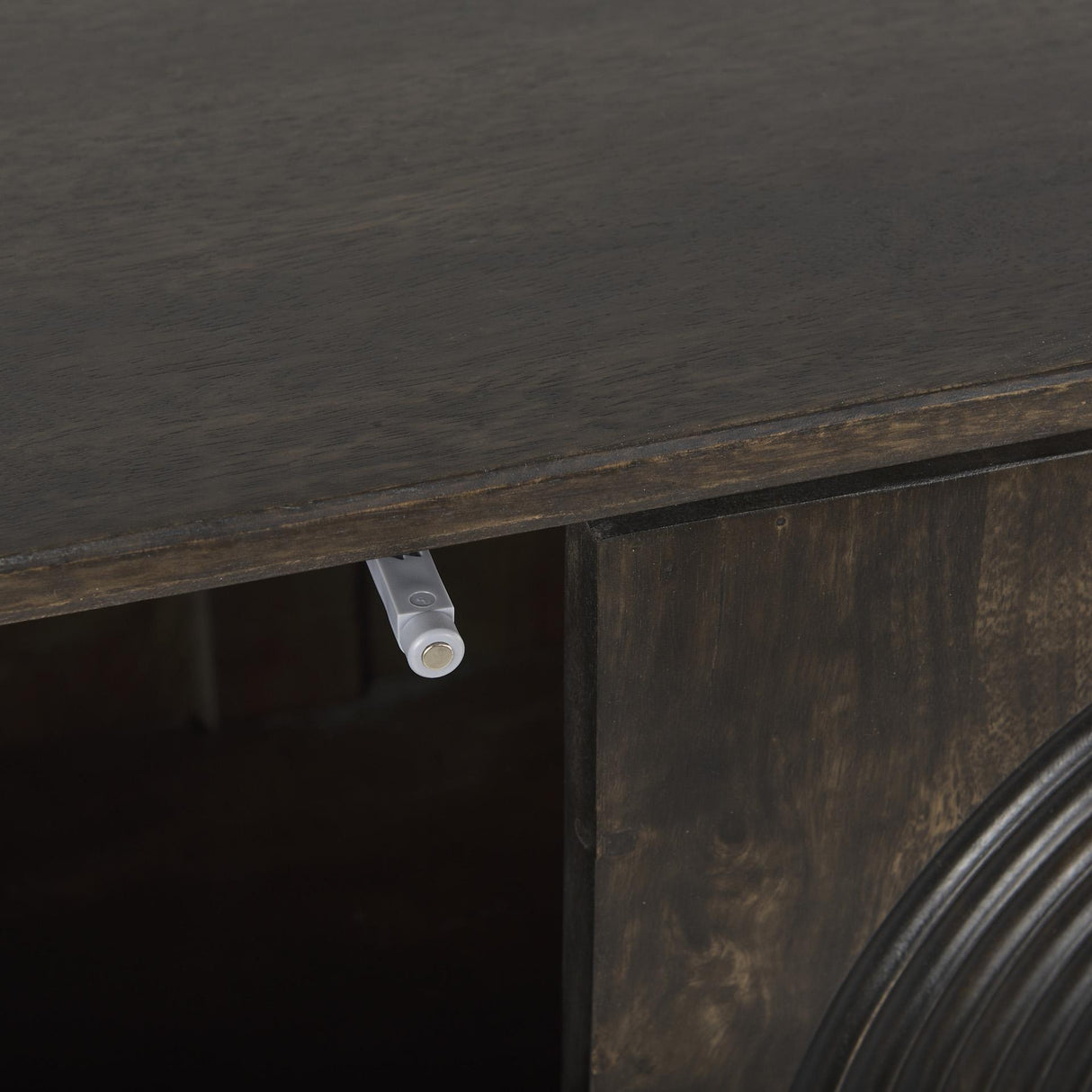 Mercana Tucker Dark Brown w/ Carved Arch Pattern 4 Door Sideboard