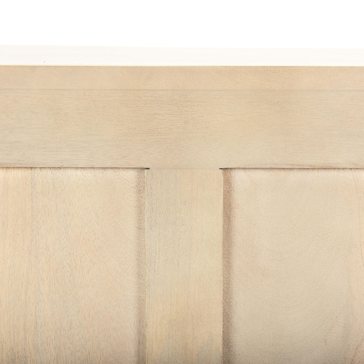 Mercana Tucker Light Brown Wood w/ Carved Arch Pattern 4 Door Sideboard
