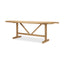Mercana Viktor 94"L Light Brown Solid Wood Dining Table