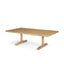 Mercana Viktor 55"L Light Brown Solid Wood Coffee Table