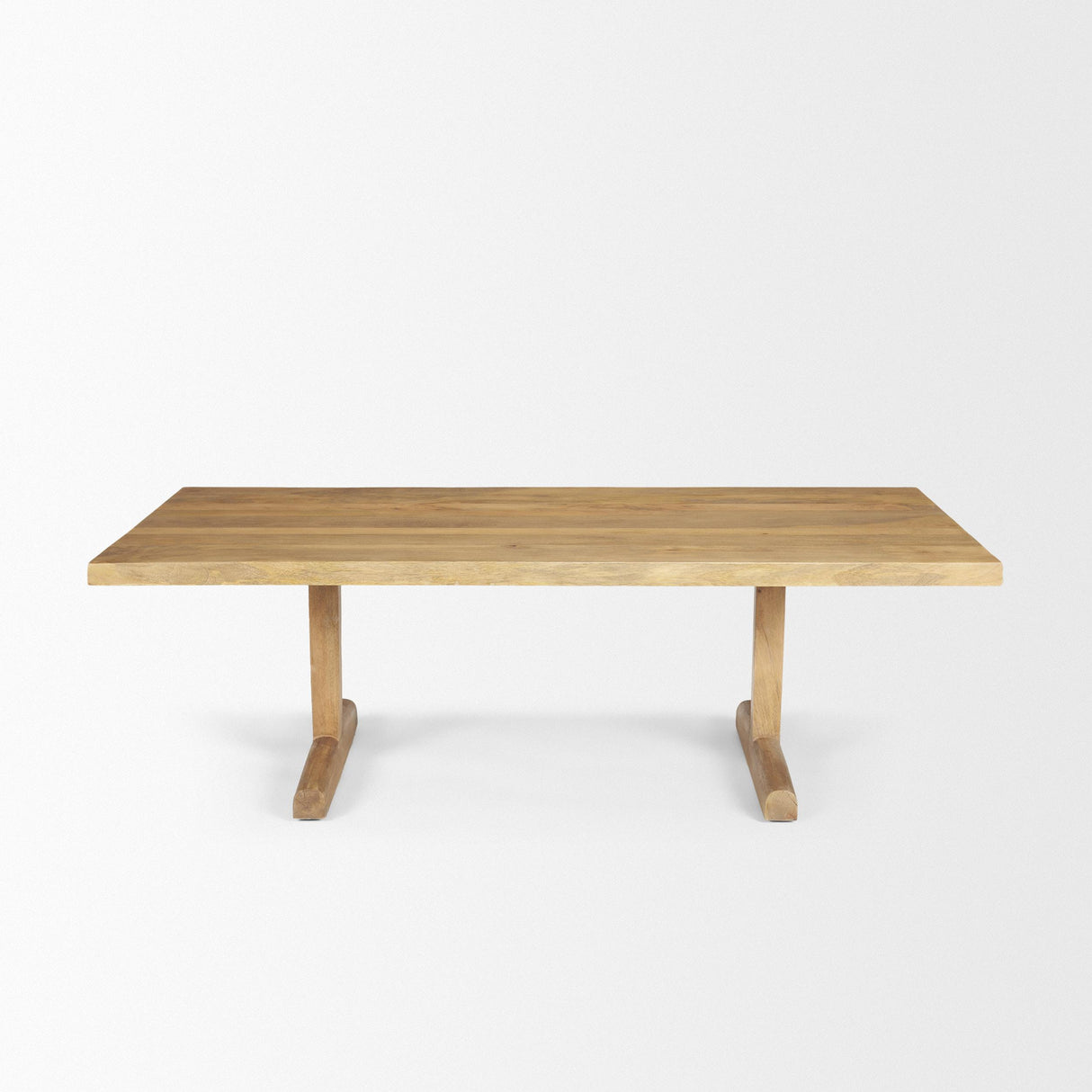 Mercana Viktor 55"L Light Brown Solid Wood Coffee Table