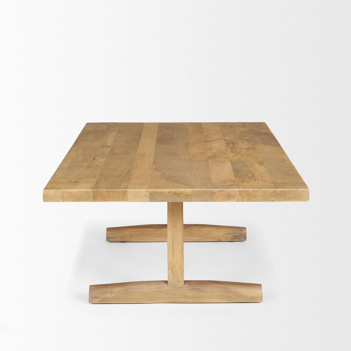 Mercana Viktor 55"L Light Brown Solid Wood Coffee Table