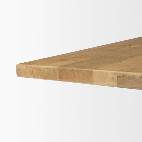 Mercana Viktor 55"L Light Brown Solid Wood Coffee Table