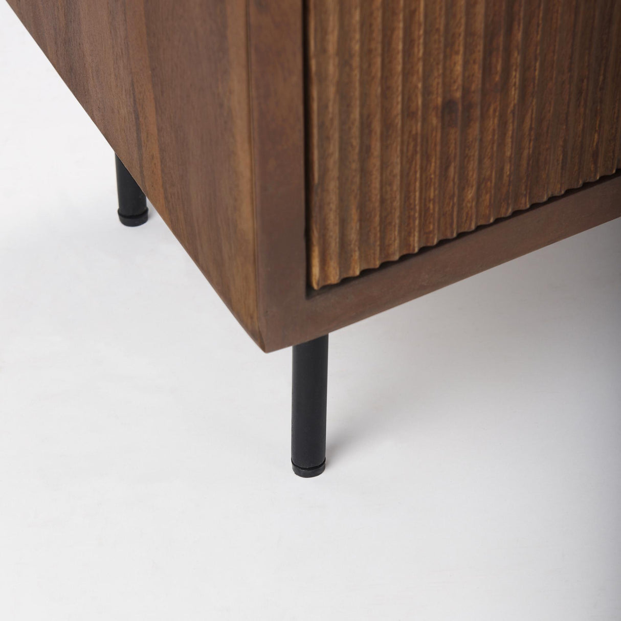 Mercana Lance 70.0L x 15.0W x 32.0H Medium Brown Solid Wood Sideboard