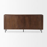 Mercana Lance 70.0L x 15.0W x 32.0H Medium Brown Solid Wood Sideboard