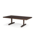 Mercana Viktor 55"L Dark Brown Solid Wood Coffee Table
