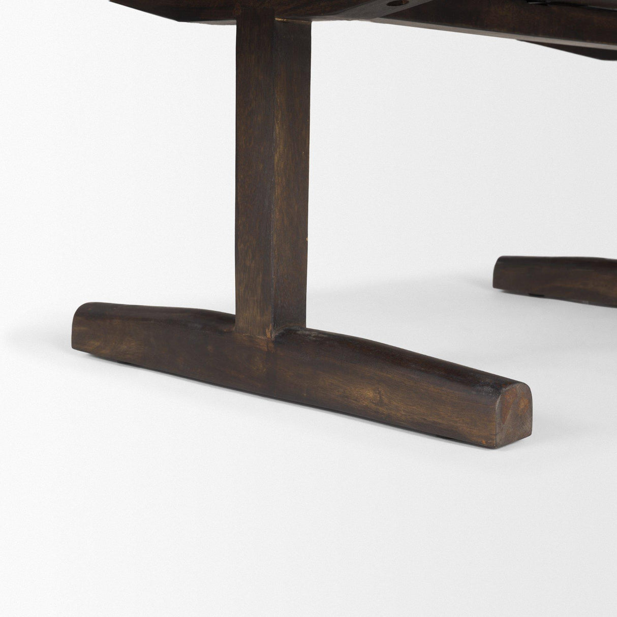 Mercana Viktor 55"L Dark Brown Solid Wood Coffee Table