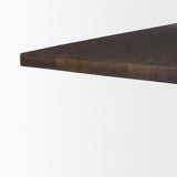 Mercana Viktor 55"L Dark Brown Solid Wood Coffee Table